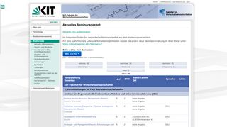 
                            1. wiwi-Studierende - Seminare - KIT-Fakultät für ...