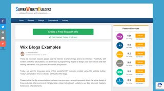 
                            3. Wix Blog Examples | Powered by Wix.com