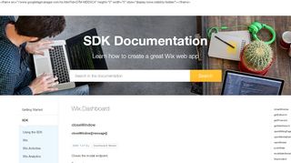 
                            7. Wix.Dashboard - SDK Documentation