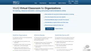
                            9. WizIQ Virtual Classroom for Organizations