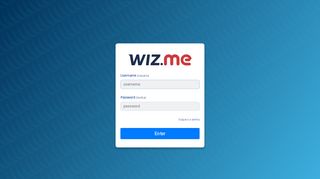 
                            2. Wiz.me - login - Wizard