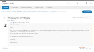 
                            6. WLB user can't login - Server Installation - Discussions