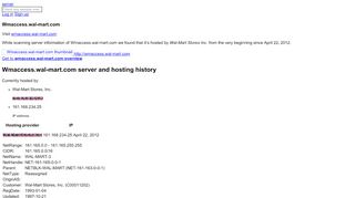 
                            6. Wmaccess.wal-mart.com server and hosting history