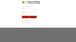 
                            5. WNCC's Login Page for Single Sign On Enabled Applications