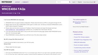 
                            4. WNCE4004 FAQs | Answer | NETGEAR Support