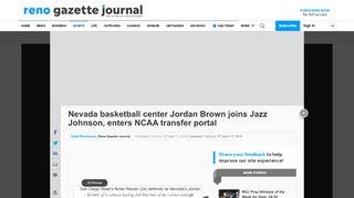 
                            9. Wolf Pack basketball center Jordan Brown enters NCAA transfer portal