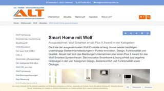 
                            4. Wolf Smart Home gewinnt Award - Ernst Alt | Sanitär | Heizung ...