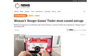 
                            7. Woman’s ‘Hunger Games’ Tinder stunt caused outrage