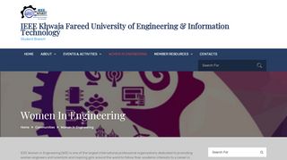 
                            5. Women in Engineering – IEEE Khwaja Fareed University of ...