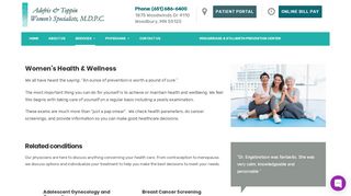 
                            4. Women's Health & Wellness | Adefris & Toppin Women's Specialists ...