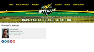 
                            6. Women's Soccer - Napa Valley College
