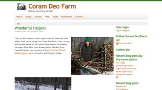 
                            6. Wonderful Helpers | Coram Deo Farm