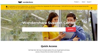 
                            6. Wondershare Support Center