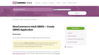 
                            1. WooCommerce Intuit QBMS - Create QBMS Application ...