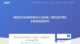 
                            6. WooCommerce Login / Registro emergente - …