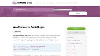 
                            11. WooCommerce Social Login - WooCommerce Docs