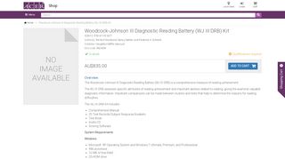 
                            8. Woodcock-Johnson III Diagnostic Reading Battery (WJ III ...