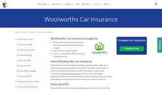 
                            5. Woolworths Car Insurance - Compare The Market