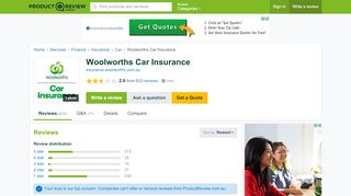 
                            8. Woolworths Car Insurance Reviews - ProductReview.com.au