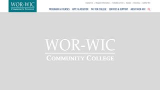 
                            1. Wor-Wic Community College - Home