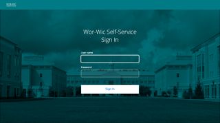 
                            5. Wor-Wic Self-Service Sign In - WWCC Student Application