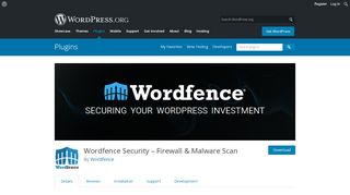 
                            7. Wordfence Security – Firewall & Malware Scan – WordPress ...