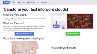 
                            11. WordItOut – enjoy word clouds, create word art & …