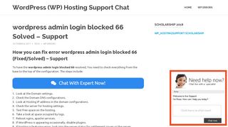 
                            7. wordpress admin login blocked 66 Solved - Support - …