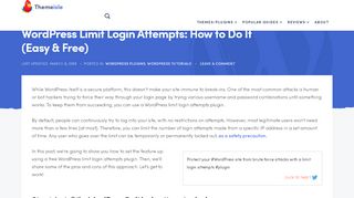 
                            7. WordPress Limit Login Attempts: How to Do It (Easy & Free)