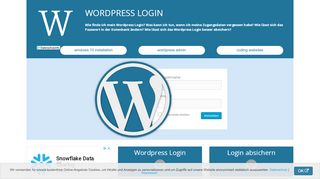 
                            11. WordPress Login - FAQ rund um das WP Login