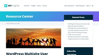 
                            4. WordPress Multisite User Management | WP Engine®