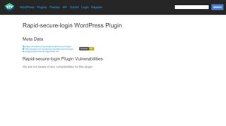 
                            7. WordPress Plugin: rapid-secure-login