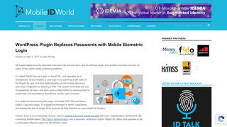 
                            6. WordPress Plugin Replaces Passwords with Mobile Biometric Login ...