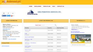 
                            3. Work Abroad - ABBA PERSONNEL SERVICES, INC. - POEA Agency ...