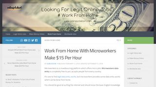 
                            6. Work From Home With Microworkers Make $15 Per …