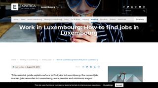 
                            8. Work in Luxembourg: How to find jobs in Luxembourg | Working in ...