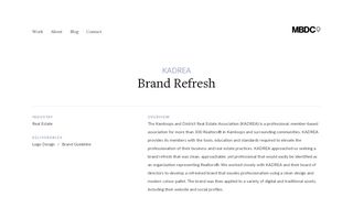 
                            9. Work | KADREA Brand Refresh - MBDC
