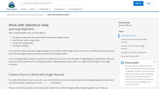 
                            6. Work with Salesforce Data Unit | Salesforce Trailhead