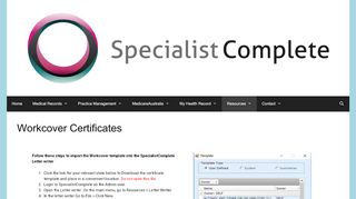 
                            6. Workcover Certificates - Specialist Complete