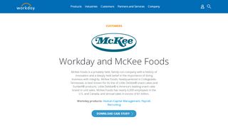 
                            1. Workday and McKee Foods