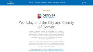 
                            2. Workday and the City and County of Denver