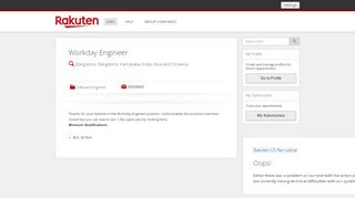 
                            4. Workday Engineer - Rakuten US Careers