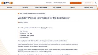 
                            8. Workday Payslip Information for Medical Center | UVA HR
