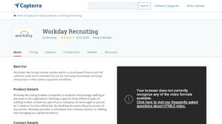 
                            6. Workday Recruiting Reviews and Pricing - 2019 - Capterra