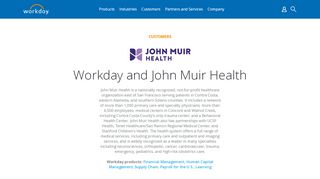 
                            7. Workday Supports Healthcare Transformation at John Muir Health