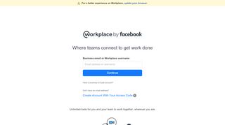 
                            7. work.facebook.com - Workplace Sign-up / Sign-in