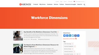 
                            2. Workforce Dimensions | Kronos