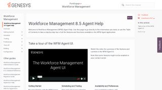 
                            8. Workforce Management 8.5 Agent Help - Genesys Documentation