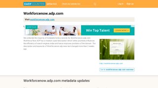 
                            5. Workforce Now ADP (Workforcenow.adp.com) - Login | ADP ...