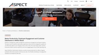 
                            2. Workforce Optimization | Aspect